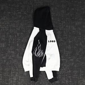 Sweat-shirts à épaules tombantes de haute qualité pour hommes, 360 grammes, broderie personnalisée, patchwork épais, fabricant OEM - Product Image 1