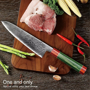 Juego de Cuchillos de Chef Profesionales, Hechos a Mano, de Acero Inoxidable Forjado, 4 Piezas, Mango Octagonal de Madera, Cuchillos de Cocina de Acero con Alto Contenido de Carbono - Product Image 5