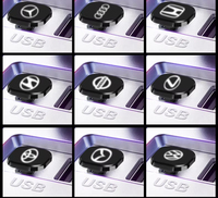 Mini clé USB en plastique avec logo de voiture, vente en gros, invisible, haute vitesse, sans perte, clé USB pour voiture, USB 2.0, personnalisée