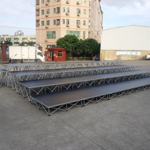 เวทีแบบพกพา น้ำหนักเบา ประกอบได้ เหมาะสำหรับงานแต่งงานกลางแจ้ง พร้อมระบบไฟ - Product Image 3