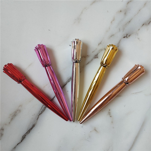 Nuevo resistente al agua suave líquido pegajoso tubo oro rosa delineador de ojos lash pegamento pestañas pluma adhesivo - Product Image 1