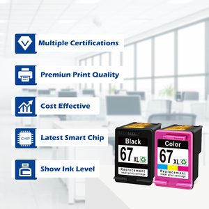 Cartuccia d'Inchiostro a Base di Colorante Rigenerata Premium ShinColor 67XL con Garanzia di 24 Mesi per HP67/HP67XL/HP Deskjet - Product Image 5
