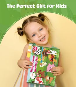 Libro di Puzzle in Feltro da Cucire per Bambini dai 6 Anni in Su, Set per Principianti per Creare Animali da Fattoria Imbottiti Fai-da-Te, Modello Personalizzato - Product Image 4