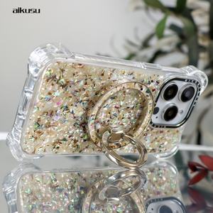 Coques de téléphone personnalisées en nacre, coque magnétique transparente mate en TPU, étui de téléphone portable pour iPhone 16 15 14 13 Pro Max - Product Image 6