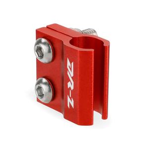 ملحقات الدراجات النارية باستخدام الحاسب الآلي خط فرامل أمامي أحمر من الألومنيوم ، مشبك خرطوم ، حامل حماية مناسب لسوزوكي DRZ400SM - Product Image 3