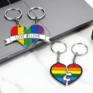 سلسلة مفاتيح <span class=keywords><strong>2026</strong></span> إكسسوارات معدنية جميلة على شكل ظرف صور للأزواج - Product Image 3