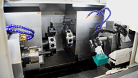 Hoge spindelsnelheid boven de 4500 tpm, revolverdraaibank met Y-as (met achteropspanning), CNC-draaibank voor hobbygebruik, Chinees merk DAS