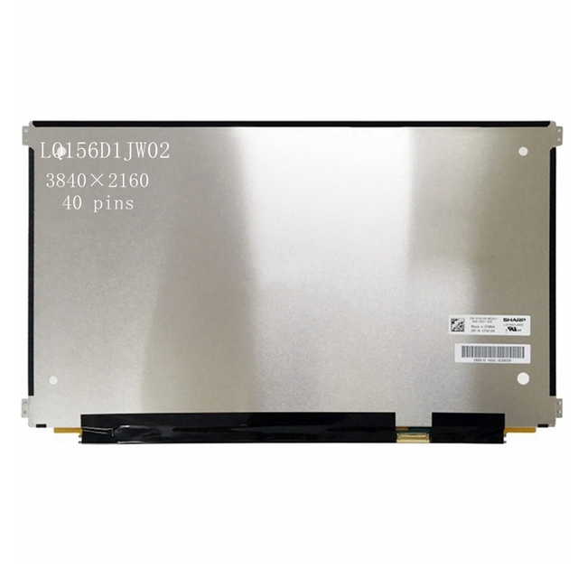 15.6" IPS Slim 40 Pins 4K LQ156D1JW02 Laptop Lcd Display Panel UHD 3840*2160