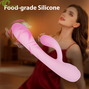 Doppelschichtiger Silikon-Gel-Stimulator G-Punkt <span class=keywords><strong>Mini</strong></span>-Vibrator Massagegerät Klitoris-Stimulator Weibliches Masturbationsspielzeug USB-Aufladbar - Product Image 1