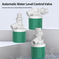 Vanne à boisseau sphérique automatique de régulation de niveau d'eau, raccord True Union en plastique 1/2 po à 1 po pour le remplissage des réservoirs d'eau et des tours d'eau