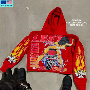 Street Hip-hop moda <span class=keywords><strong>Rock</strong></span> con cappuccio uomo Y2k Casual uomo sciolto Hoodi Gothic Punk High Street alla moda felpa oversize di marca - Product Image 6