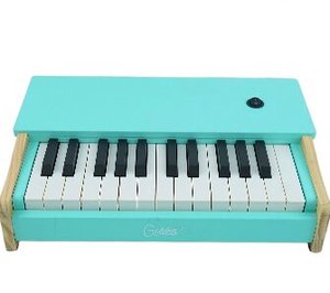 Teclado Musical Digital Portátil de Madera Rojo de 25 Teclas para Niños, Instrumento Musical Electrónico, Órgano, Piano para Bebés - Product Image 2