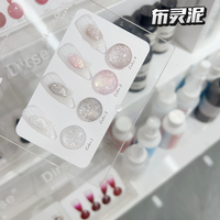 Palette de gel éponge 4 couleurs avec logo personnalisé, gel de peinture ombré haute pigmentation pour nail art DIY et usage professionnel en salon, avec éponge