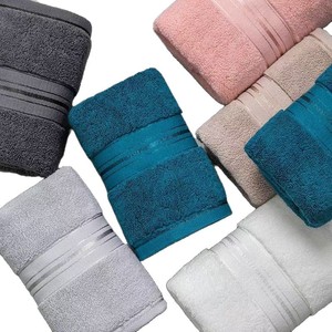 All Cotton Class A <b>Bath</b> Towel Set 34x34cm 34x74cm 70x140cm Solid Color Home Use Vacuum <b>Sealed</b> Customizable - Product Image 2