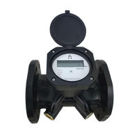 Débitmètre d'eau numérique à ultrasons grand diamètre ZHONGYI DN80 avec module LoRaWAN RS485, étanche IP68, connexion à bride, OEM