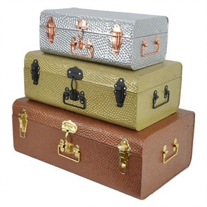 Wholesale Supply Elegant Trunk <b>Box</b> Set of Three Multifunctional Useful Metal Trunk <b>Box</b> and Cases at Reasonable Price - Product Image 1