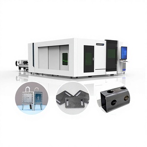 Hongniu Laser Enclosed Exchange Platform Fiber Laser Cutting Machine for Steel Plate Tube Automotive Parts High Precision