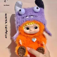 AWAKUKU Avoir un Siège Macaron Vinyle En Peluche Boîte Aveugle Mignon Drôle Figurine Mystère Boîte Jouet À Collectionner