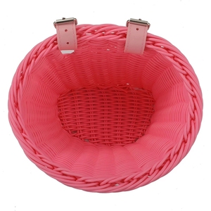 <span class=keywords><strong>Cestino</strong></span> per Bicicletta in <span class=keywords><strong>Vimini</strong></span> con Campanello, Nappa e Adesivi, Borsa Portaoggetti Artigianale per Bicicletta da Bambino - Product Image 5