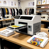 Imprimante DTG pour vêtements, application H5, numérisation en ligne pour imprimer, imprimante jet d'encre textile CMYK pour t-shirts, sweats à capuche, pantalons