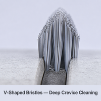 Brosse de nettoyage multifonctionnelle 3-en-1 rotative à 180° pour sols de salle de bain, idéale pour les coins, les interstices et les carreaux