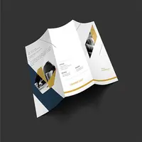 Özelleştirilmiş baskı hizmeti şirketi profili kitapçık/katlanmış broşür/el ilanı