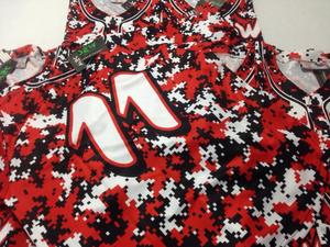 Maillot de baseball/softball pour homme 100% polyester, uniforme personnalisable, sublimation, camouflage, vêtements de sport, designs personnalisés, rapide - Product Image 5