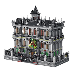 Panlos 613002 MOC Hospital de Asilo para Locuos, Villa con Iluminación, Modelo de Ladrillos para Ensamblar, Juguetes DIY, Sets de Bloques de Construcción de Arquitectura - Product Image 1