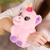 Bracelet à claquer en peluche personnalisé Botu Toy, jouet en peluche, bracelet à claquer en peluche, jouet pour enfants, peluche Unicornio, vente en gros