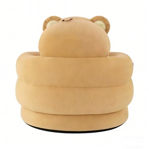 Siège d'apprentissage pour bébé personnalisé en forme d'ours, canapé bébé en peluche ours, chaise de soutien pour bébé, siège bébé en peluche ours - Product Image 5