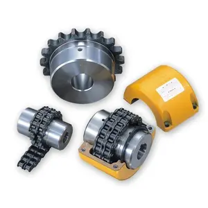 Factory Supply Machinery Parts Flexible Chain Coupling Drive Shaft KC5016 Sprocket Roller Chain Coupling With Low Cost
