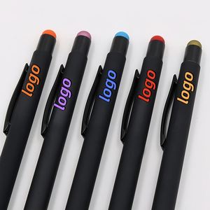 Cadeau promotionnel, stylo à bille personnalisé avec logo, corps en métal sportif, largeur d'écriture de 1,0 mm, stylos publicitaires avec colle en spray, cadeaux - Product Image 3