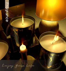 Pot de bougies en marbre, bougie de soja en céramique, cire d'huile essentielle, arôme de luxe, décoration de bougie personnalisée, Offre Spéciale - Product Image 6