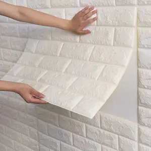 3D Thiết Kế Tường Sticker Tự Dính Wall Panels Chống Thấm PE Foam Tĩnh Mạch Gỗ Cho Phòng Khách TV Tường Và Trang Trí Nội Thất
