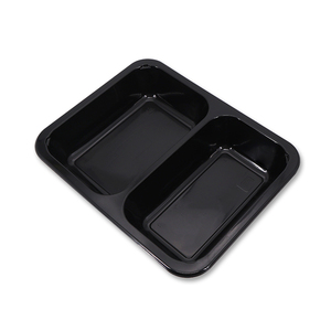 CPET plastic trays Ready meal microwaveable baking tray customized white black CPET