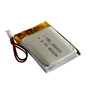 بطارية ليثيوم بوليمر (LiPo) من الدرجة A+ بجهد 3.7 فولت وسعة 450 مللي أمبير في الساعة، طراز 682427، تدوم 500 دورة، قابلة لإعادة الشحن، معتمدة من KC/CE/UL، من مصنع OEM. - Product Image 1