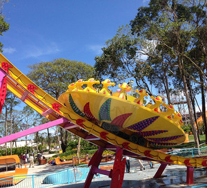 Terrain de jeux extérieur Mini Roller Adventure Park Flying UFO Disco Coaster Amusement pas cher - Product Image 2