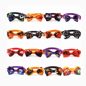 Adjustable New Halloween pet dog bow tie All Saints series cat dog bow tie collar accessories manufacturers in stock