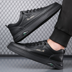Chilowa – baskets blanches pour hommes, talon bas, semelle extérieure en caoutchouc rembourrée, chaussures de loisirs tendance, Style 7779 - Product Image 4