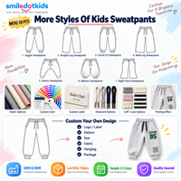 Smiledotkids Pantalon évasé personnalisé pour enfants, gris, avec patch cœur, ourlet à volants, en tissu éponge doux, OEM ODM, pour petites filles, vente en gros