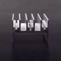 Pendingin Aluminium dengan Radiator Jarum TO-220/7805/7812 15*10*16/20/25/30/35mm