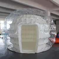 Maison à bulles gonflable 4 saisons hôtel de jardin maison de ballon de glamping transparente salle à manger en plein air maison de tente à dôme géodésique