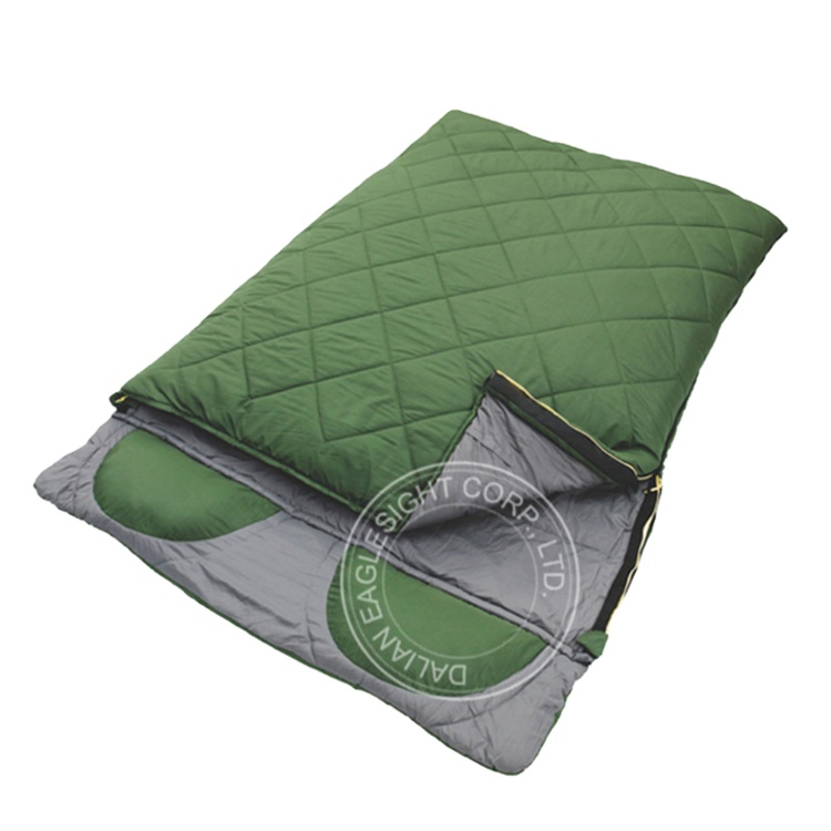 Sac de couchage Extra Large pour 2 personnes, sac de couchage Double avec oreiller pour Camping randonnée sac à dos