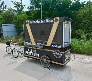 Nuevo Diseño de Triciclo Móvil <span class=keywords><strong>para</strong></span> Café al Aire Libre, Bicicleta de Comida en Venta, Puesto de Barbacoa con Parrilla - Product Image 4