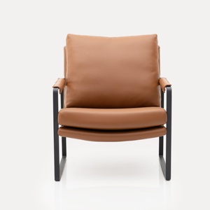<span class=keywords><strong>Poltrona</strong></span> di Design Italiano JINYU, Lussuosa Sedia in Tessuto Marrone per Soggiorno e Hotel, <span class=keywords><strong>Poltrona</strong></span> di Alta Gamma per il Relax - Product Image 2