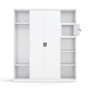 Armoire en acier imprimé avec portes coulissantes miroir 1600 mm, très vendue - Product Image 3