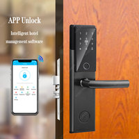 Aplicación TTlock, Sistema de Cerradura Inteligente para Hotel TThotel con RFID, Cerradura Electrónica para Puerta de Hotel a Prueba de Agua con Código de Huella Digital, Cerraduras Inteligentes con Tarjeta