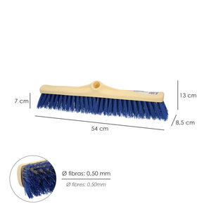 Spazzola Industriale per Spazzamento con Fibre in PVC Semi-Rigide. Supporto in polipropilene, 50 cm. Maniglia non inclusa - Product Image 2