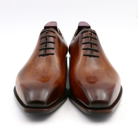 Neuer Stil Luxuriöse Blake Craft Echtleder-Anzugschuhe für Herren Handgefertigte Maßanfertigung Glänzende Schnürschuhe für Partys Italienische Lederschuhe