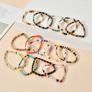 <span class=keywords><strong>Kinser</strong></span> Hochwertige Miyuki Regenbogen Tila Perle Elastische Freundschaft Armband Bohemian Summer Beach Wear Modeschmuck - Product Image 3